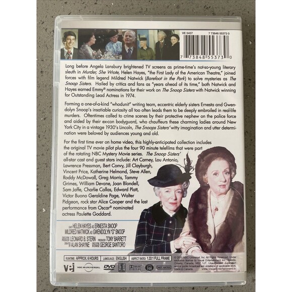 The Snoop Sisters: Complete Series DVD 3 Discs NBC Murder Mystery Helen Hayes - Picture 2 of 7
